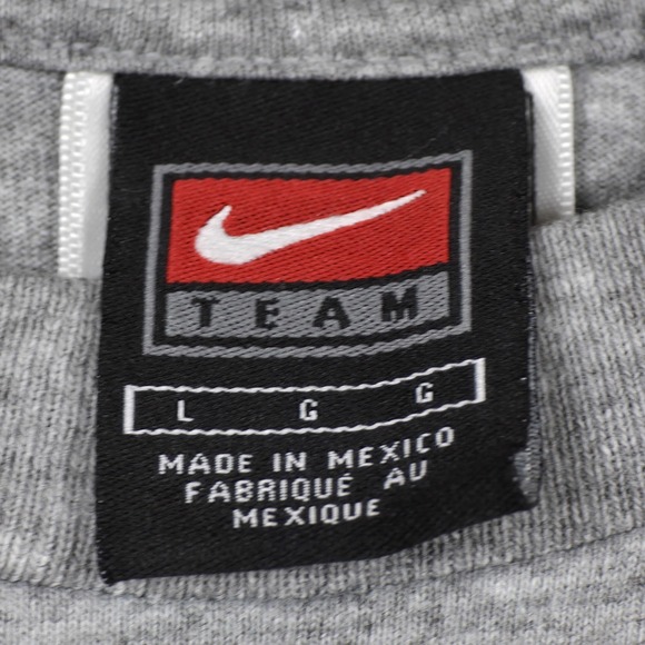 Vintage Y2K Nike Michigan State Spartans T-Shirt Mens L Gray Center‎ Swoosh 90s - Picture 6 of 10